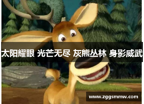 太阳耀眼 光芒无尽 灰熊丛林 身影威武